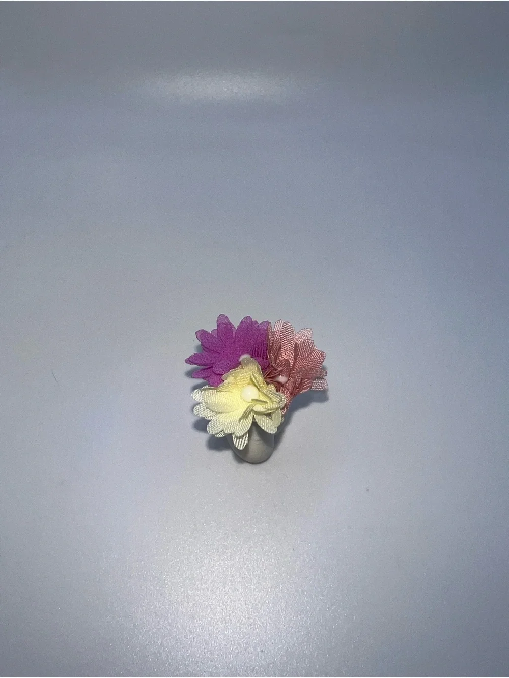Miniature dollhouse floral decor